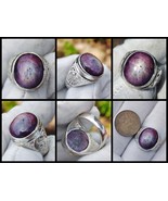Natural Untreated Afghanistan Ruby Africa Star 22.10  Carat silver Ring  - $415.21