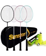 Badminton Rackets Set Of 4, Badminton Set For Outdoor Backyards Gym, Lig... - £79.78 GBP