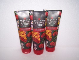 Bath &amp;  Body Works Sugared Cherry Crisp Ultra Shea Body Cream 8 oz x3 - £30.18 GBP
