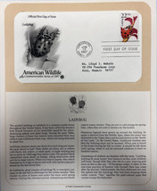 American Wildlife Mail Cover FDC &amp; Info Sheet Ladybug 1987 - £7.75 GBP