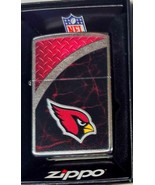 Retired 2018 NFL Arizona Cardinals Diamond Plate Style Zippo Lighter - $28.45