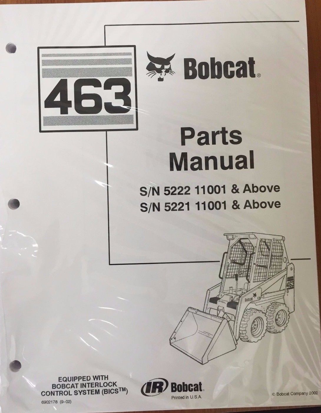 Bobcat 463 Series Skid Steer Parts Catalog Manual - Part Number # 6902178 - $48.76