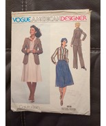 Vintage Vogue Sewing Pattern American Designer Calvin Klein 1619 Size 12 - £14.19 GBP