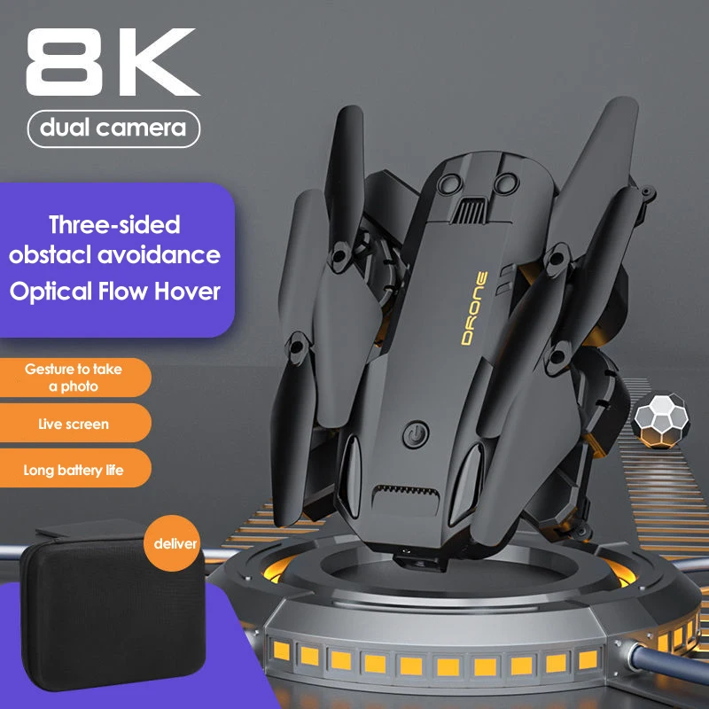 Play KBDFA E888 RC Drone FPV Professional Drones 4K HD Aerial Photography Obstac - £64.34 GBP