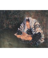 ITZHAK TORDJMAN &quot;RABBI STUDYING TORAH&quot; MIXED MEDIA ORIGINAL ON CANVAS CO... - €768,27 EUR