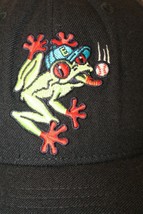 Everett WA Aquasox MiLB New Era 5950 Soggy Froggy logo Black 7 3/8 Cap Hat USA - $99.95