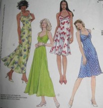 McCall M4444 Laura Ashley Dress Pattern 12 14 16 18 Halter Fitted Slip Petite - £4.71 GBP