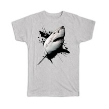 Great White Shark Teeth : Gift T-Shirt For Teenager Room Poster Animal Lover Dan - £14.42 GBP