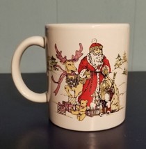 Santa Claus Reindeer Christmas Coffee Mug Cup COMBINED SHIPPING - $12.55