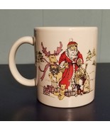 Santa Claus Reindeer Christmas Coffee Mug Cup COMBINED SHIPPING - £9.94 GBP