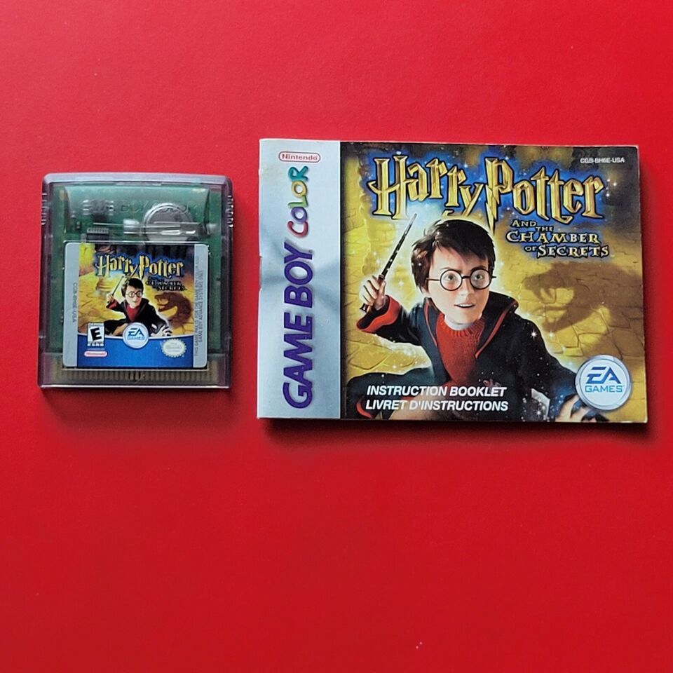 Harry Potter and the Chamber of Secrets w/ Manual Game Boy Color Authentic Saves - $23.34