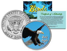 Bald Eagle Bird Jfk Kennedy Half Dollar Us Colorized Coin - £6.84 GBP