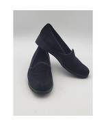 Cole Haan Black Suede Slip-on Loafers Sz 7 B Made In Brazil Vtg - €34,49 EUR