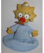 Dan Dee Matt Groening 1990 9&quot; Baby Maggie Simpson Plush Doll Paci Suctio... - $402.65 MXN