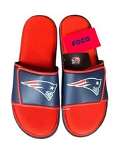 FOCO New England Patriots NFL Mens Memory Foam Sport Slide Sandals XL  1... - $534.98 MXN