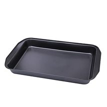 Rectangle DIY Baking Pans Plate Pizza Bread Cheesecake Mold Metallic Carbon Stee - £16.66 GBP