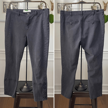 Anthropologie Washed Black Charcoal Button Ankle Utility Pants 31 - $602.64 MXN