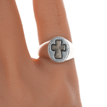 sz5 Retired James Avery 14k/Sterling cross ring - $163.35