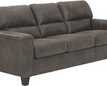 Signature Design by Ashley Navi Faux Leather Modern Sofa, Gray - £752.93 GBP