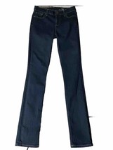 J Crew Reid Size 26 Small Womens Skinny Straight Jeans Dark Wash - AC - $21.73