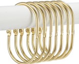 Shower Curtain Rings, 12 Pcs Shower Curtain Hooks, Oval Snap Shower Ring... - £11.16 GBP