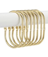 Shower Curtain Rings, 12 Pcs Shower Curtain Hooks, Oval Snap Shower Ring... - £10.92 GBP