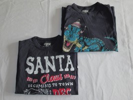 Lot of 2x Kids Youth Boys OSHKOSH LS T-shirt Tees SIZE 10 Thin 100% Cotton Blue - $8.99