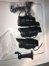 Solar Powered Simulated Dummy Camera CCTV Waterproof Emulational IR LED ... - $14.80