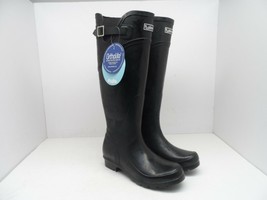 Puddletons Women&#39;s Classic Tall Rain Winter Boot PC100 Black Size 6M - $42.74