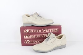 NOS Vtg 90s Streetwear Womens 7.5 C Leather Platform Shoes Sneakers Winter White - £79.09 GBP