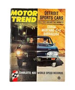Vintage January 1965 Motor Trent Magazine Detroit Sports Cars Mustang Co... - $19.20 CAD