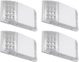 Hardwired Emergency Exit Light Fixtures For Businesses, Two, Pack Of 4. - $116.94
