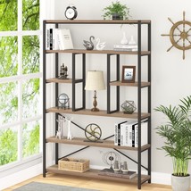 Farmhouse Book Shelves For Bedroom Living Room Home Office Storage,, Rustic Oak. - £229.31 GBP
