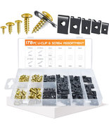 OTUAYAUTO 170PCS Car U Clips with Screw Assortment Kit - 10 Different Si... - $15.13