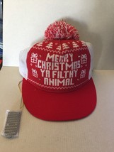NEW Holiday Time Christmas Light-up Sherpa Fleece Adjustable Trucker Uni... - $13.46