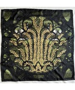 Ellie Saab Silk Square Scarf Green 34” - $205.00