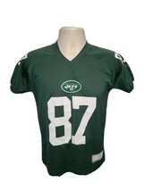 NFL New York Jets Eric Decker #87 Boys Medium 10 12 Green Jersey - £17.45 GBP