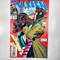 Marvel Comics X-MEN #24 1993  Iconic Kubert Cover Rogue &amp; Gambit Kiss - $489.88 MXN