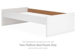 Onita - White - Twin Platform Bed Panels - $1,499.76 MXN