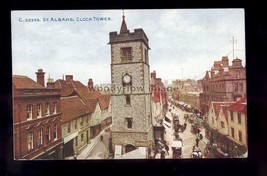 TQ3155 - Herts - Fleur de Lis Inn &amp; The Clock Tower in St.Albans - postcard - £1.99 GBP