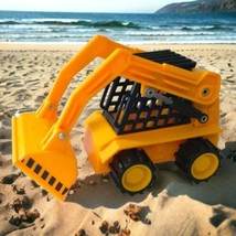 Mighty Wheels Skid Steer Toy Front End Loader Die Cast Plastic Construction Vtg - £10.06 GBP