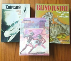 Avalon Hill Game and Magazine Lot: Blind Justice, Luftwaffe, General Vol 18 #4 - £10.70 GBP