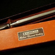 Large Commercial Vtg Craftsman Hollow Ground Cutlery Knife Sharpener Chef w/ Box - £36.77 GBP