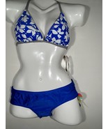 Blue White two-piece Women’s Swimsuit size Small bathing suit by Raisins... - $12.95