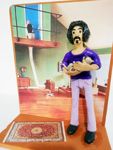  Figurine Handmade - Action Figure 20cm./7,9 &quot;- Frank Zappa Wc Tv and cat - £53.97 GBP