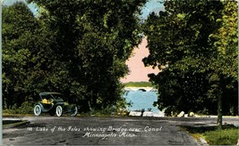 Vintage Postcard Lake of the Iles Showing BRidge Over Canal Minneapolis, MN CAR - $7.87