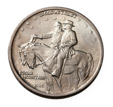 1925 50C Stone Mountain Commemorative Half Dollar in Choice BU Condition - $166.68