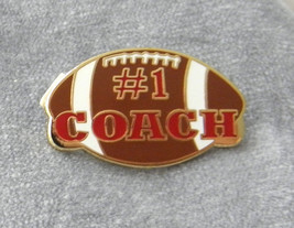 American Football Number #1 1 Coach Lapel Pin Badge 1 Inch - £4.45 GBP