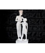 White Marble Carved Unique Statue of Queen Nefertiti with her child, Han... - $279.47 CAD