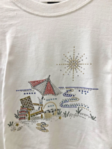 Christine Alexander 100% cotton CREW neck t-shirt beach scene size 3x - $647.93 MXN